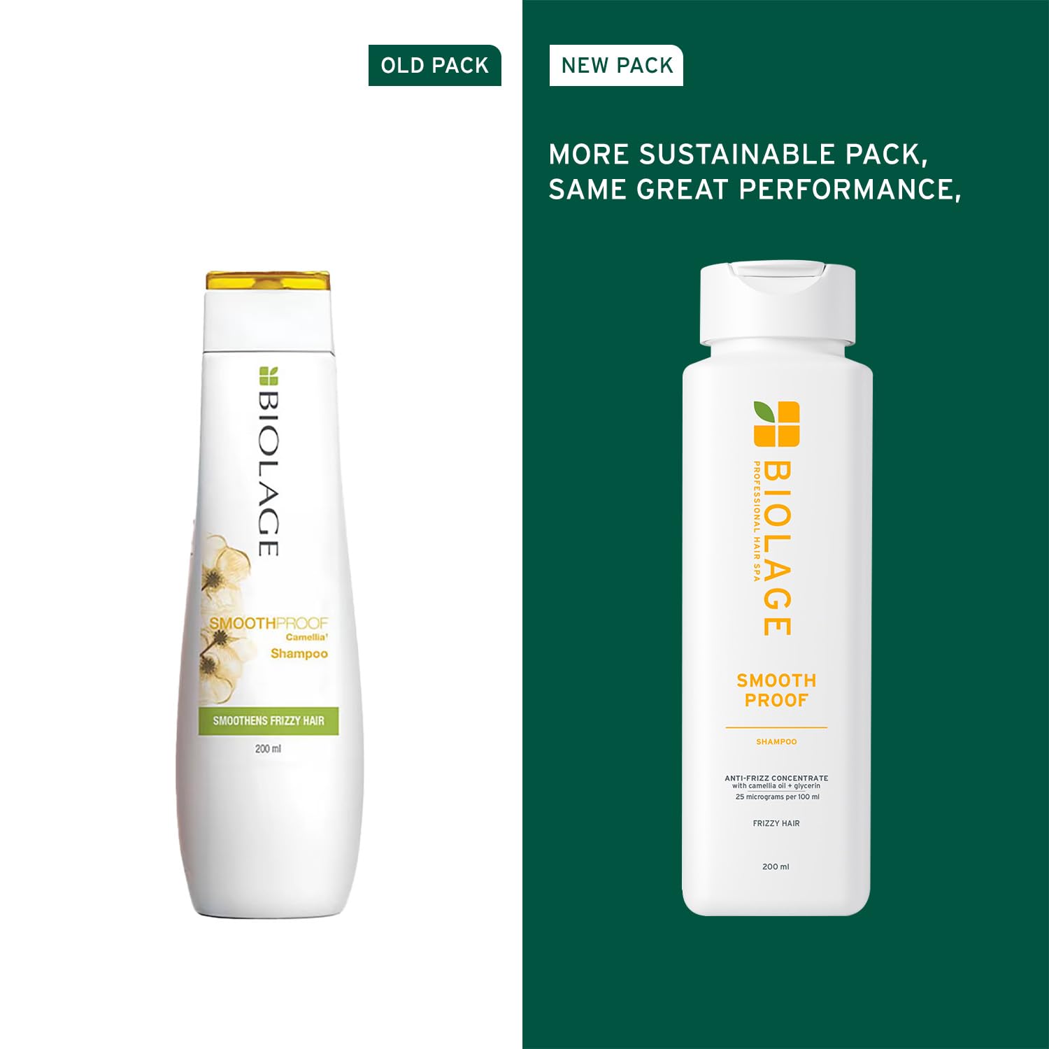 Matrix Biolage Smoothproof Camellia Shampoo - Smooth Frizzy Hair, 200ml Buy at Indicrest Image 2