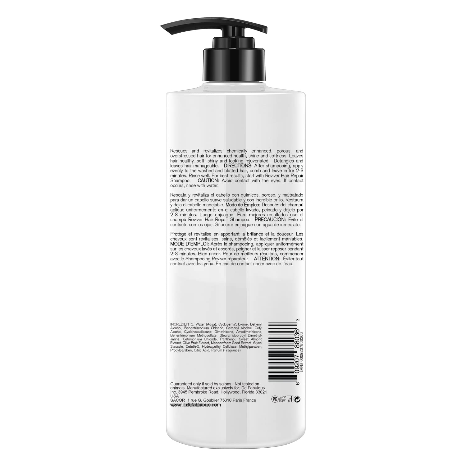 De Fabulous Hair Repair Conditioner with olive fruit extract and sweet almond extract for moisture care - Indicrest Buy at Indicrest