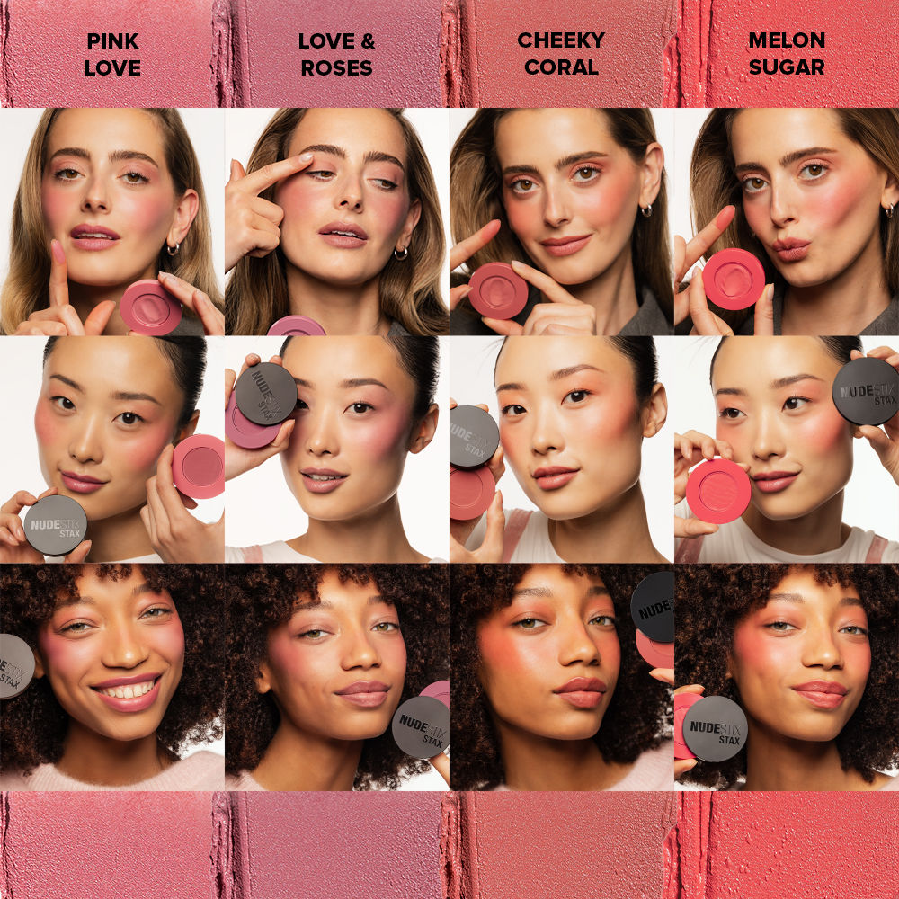 Nudestix Stax All Over Color Blush Balm - Barely Nude, 2.5g
