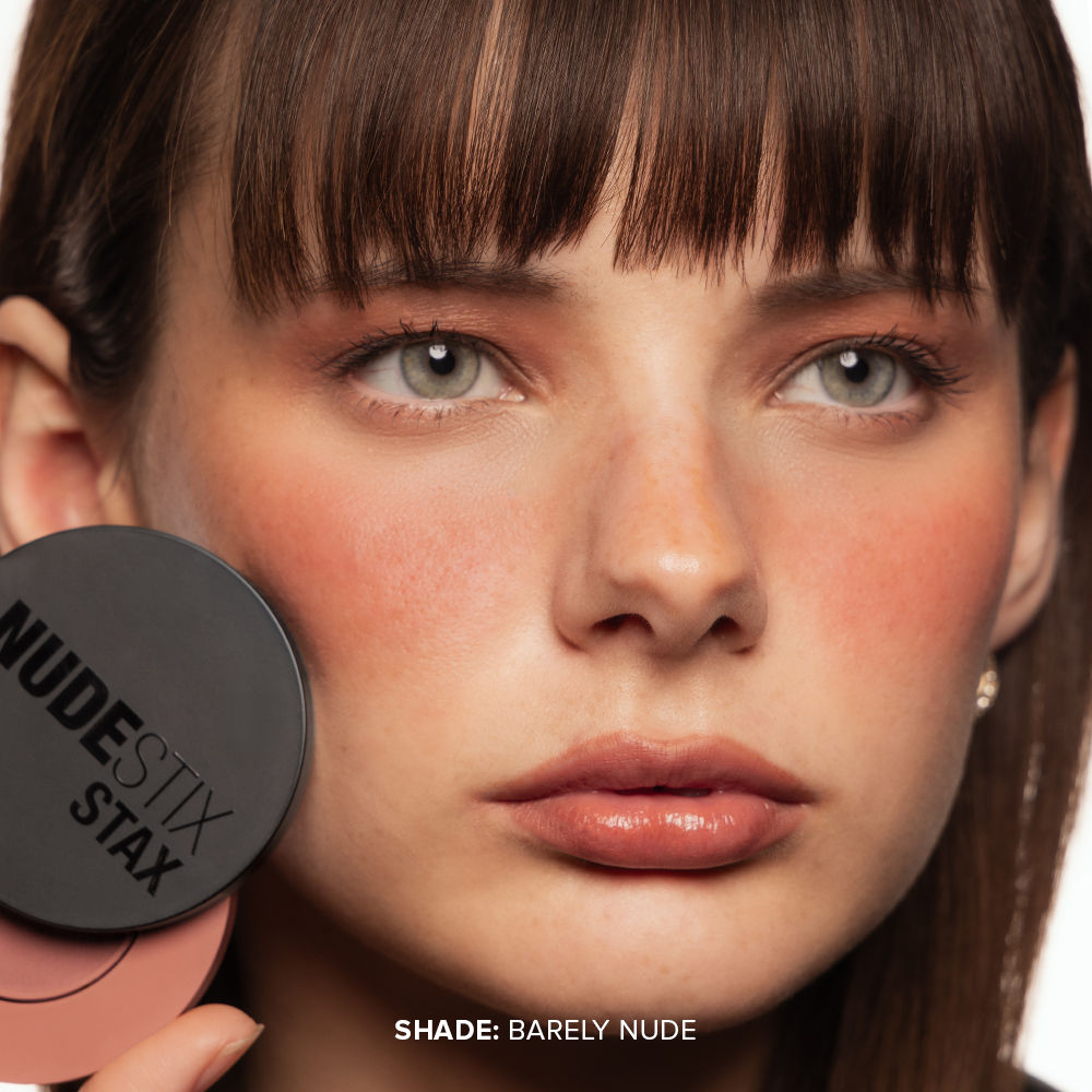 Nudestix Stax All Over Color Blush Balm - Barely Nude, 2.5g