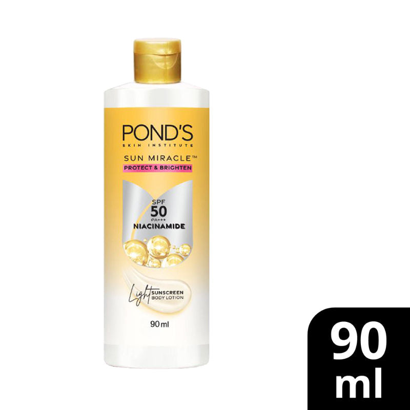 Pond’s Sun Miracle SPF 50 PA+++ Niacinamide Light Sunscreen Body Lotion, 90ml Buy at Indicrest