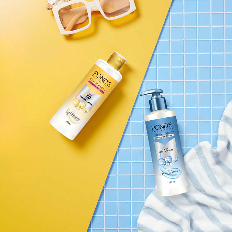Pond’s Sun Miracle SPF 50 PA+++ Niacinamide Light Sunscreen Body Lotion, 90ml Buy at Indicrest Image 7