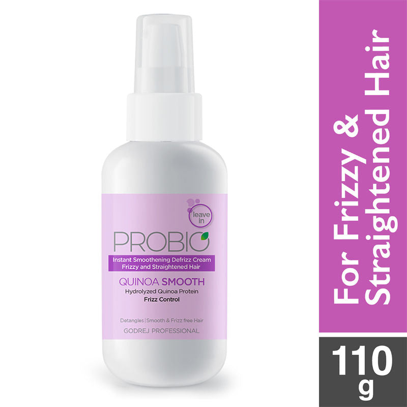 Godrej Professional De-Frizz Smooth Leave-in cream, with Quinoa Extracts, for Wavy to Curly Hair, 110g Buy at Indicrest
