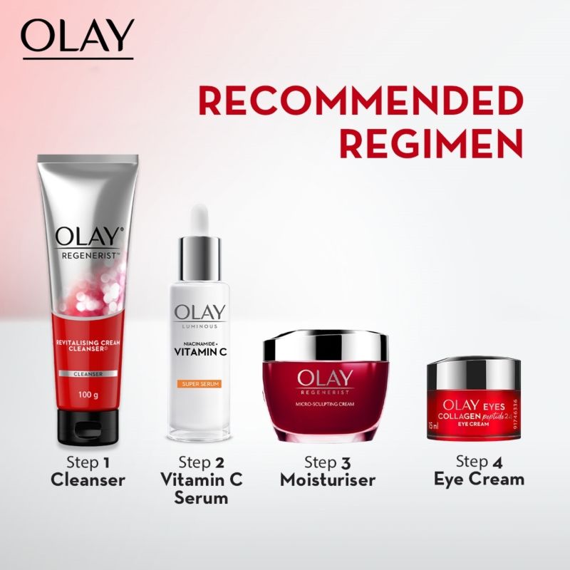 Olay Regenerist Cleanser & Face Wash For Plump & Bouncy Skin With Hyaluronic Acid & Peptides, 100g Buy at Indicrest Image 6
