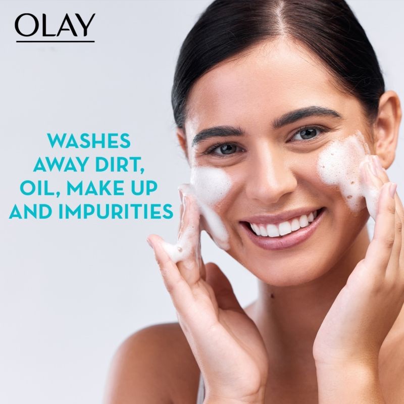 Olay Luminous Brightening Foaming Cleanser & Face Wash, Clear & Even Skin With Glycerin, 100g Buy at Indicrest Image 2