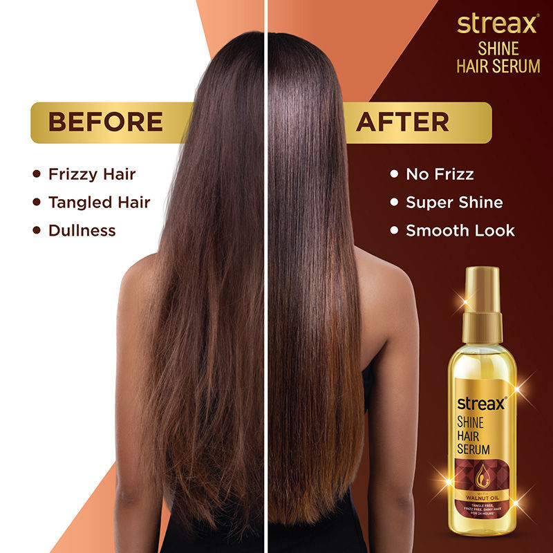 Streax Hair Serum With Walnut Oil For Dry & Frizzy Hair, 100ml Buy at Indicrest Image 6