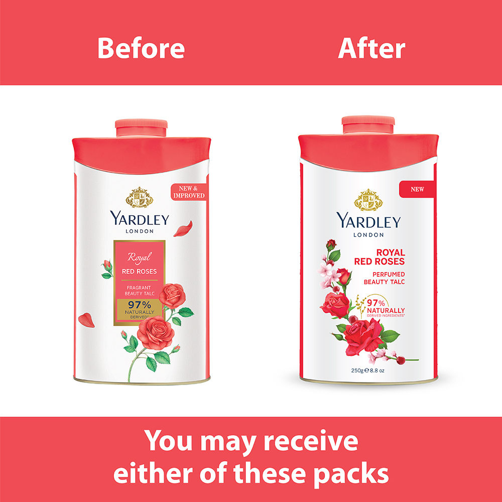 Yardley London Red Roses Talc, 250g Buy at Indicrest Image 3