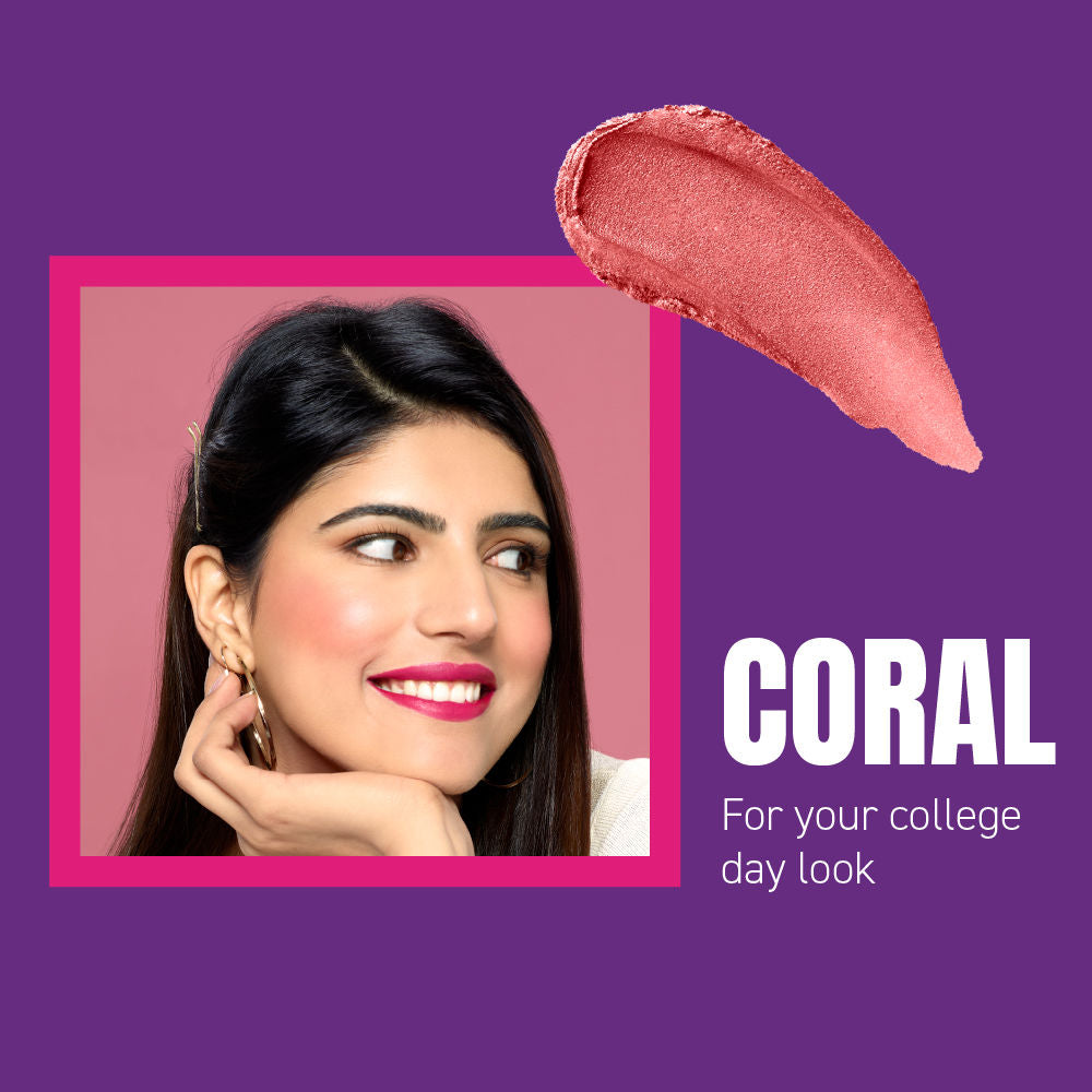 Elle 18 Blushbomb For Shimmery Tint and Velvety Texture - 01 Coral, 9ml Buy at Indicrest Image 7