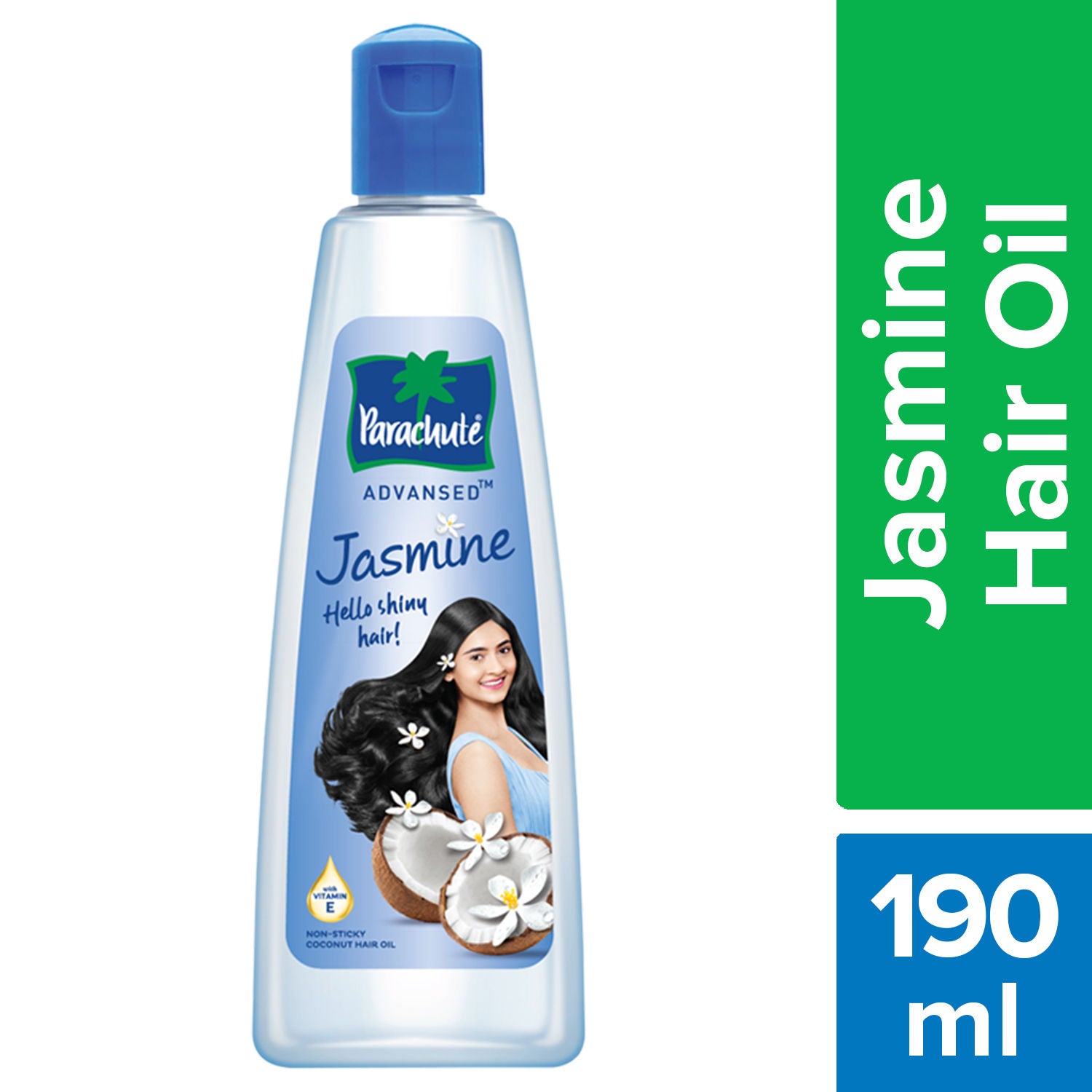 Parachute Advansed Jasmine Coconut Hair Oil, Vitamin E for Healthy Shiny Hair, Non-sticky, 190ml Buy at Indicrest