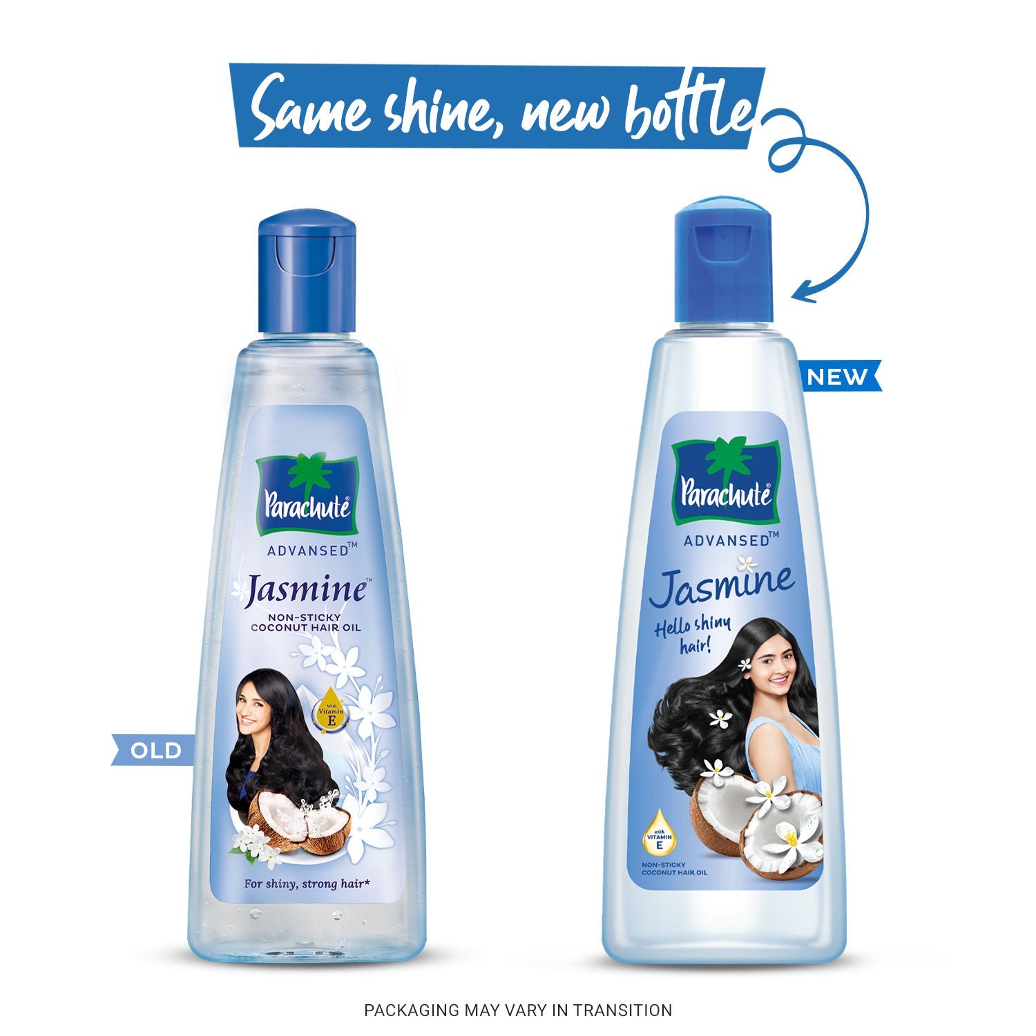 Parachute Advansed Jasmine Coconut Hair Oil, Vitamin E for Healthy Shiny Hair, Non-sticky, 190ml Buy at Indicrest Image 2