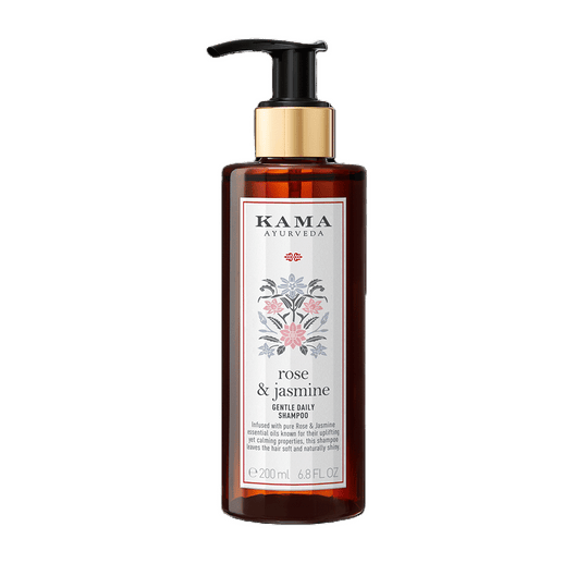 Kama Ayurveda Rose & Jasmine Gentle Daily Shampoo, 200ml, Buy from Indicrest