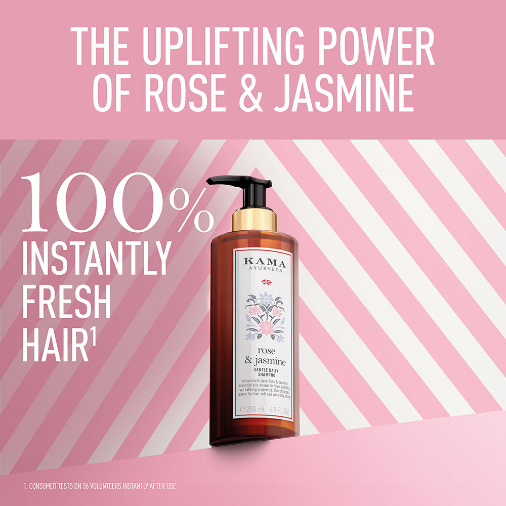 Kama Ayurveda Rose & Jasmine Gentle Daily Shampoo, 200ml
