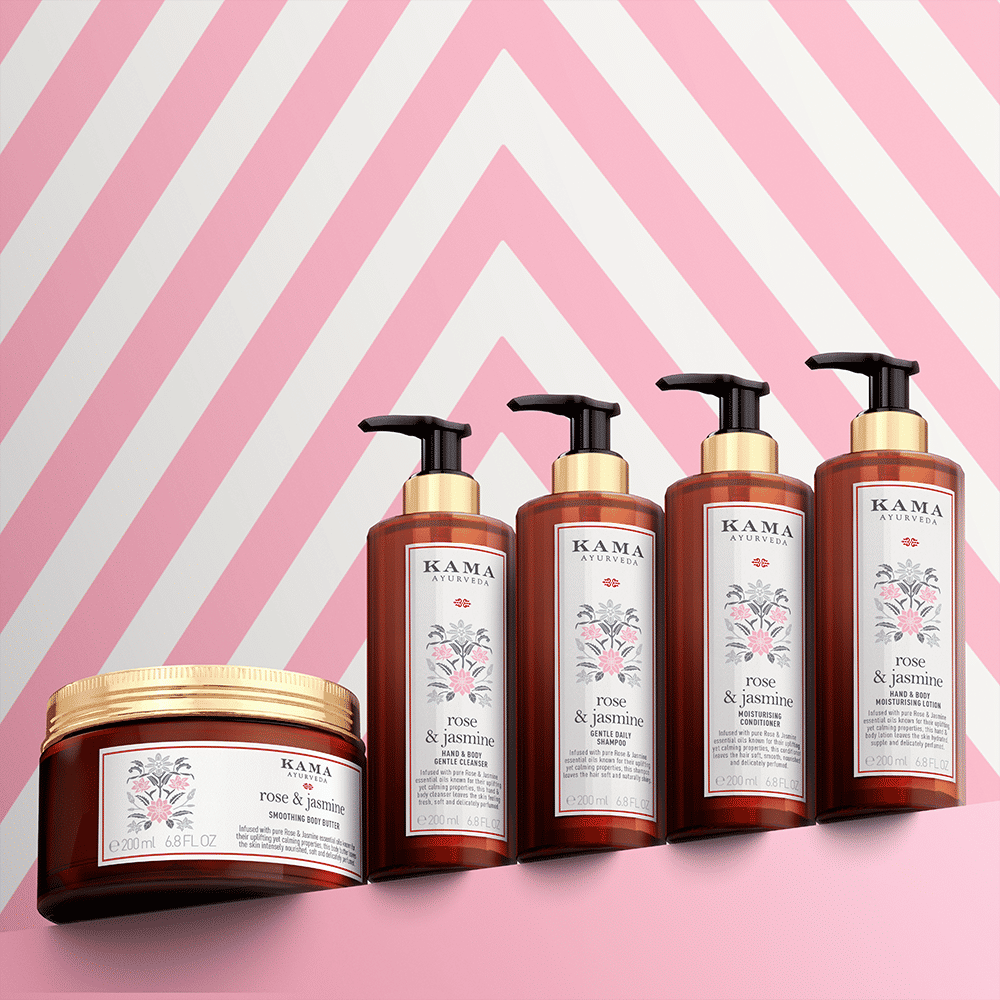 Kama Ayurveda Rose & Jasmine Moisturising Hair Conditioner, 50ml