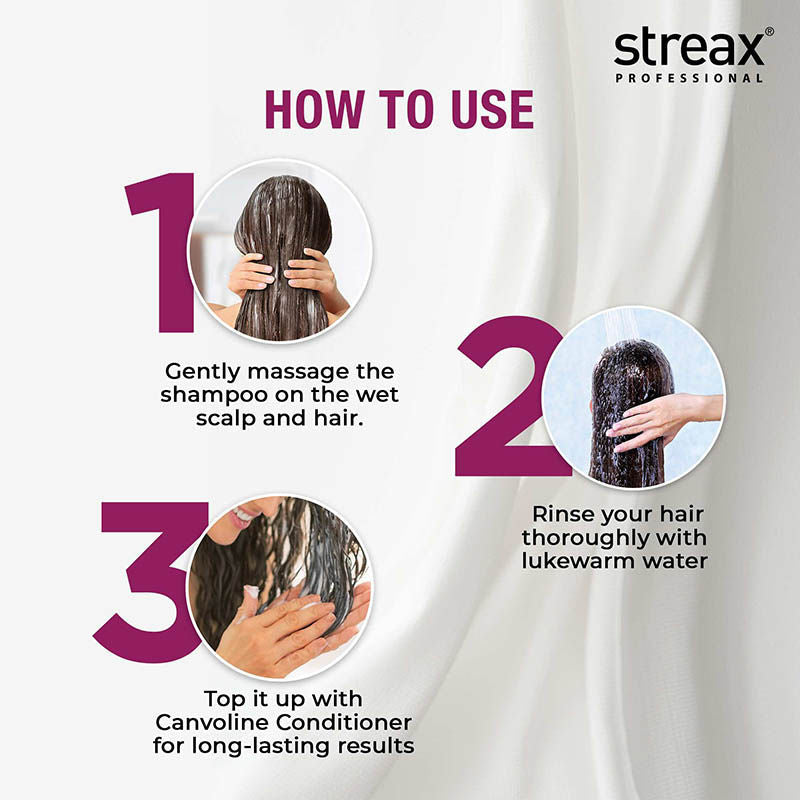 Streax Professional Canvoline Shampoo, 500ml Buy at Indicrest Image 5