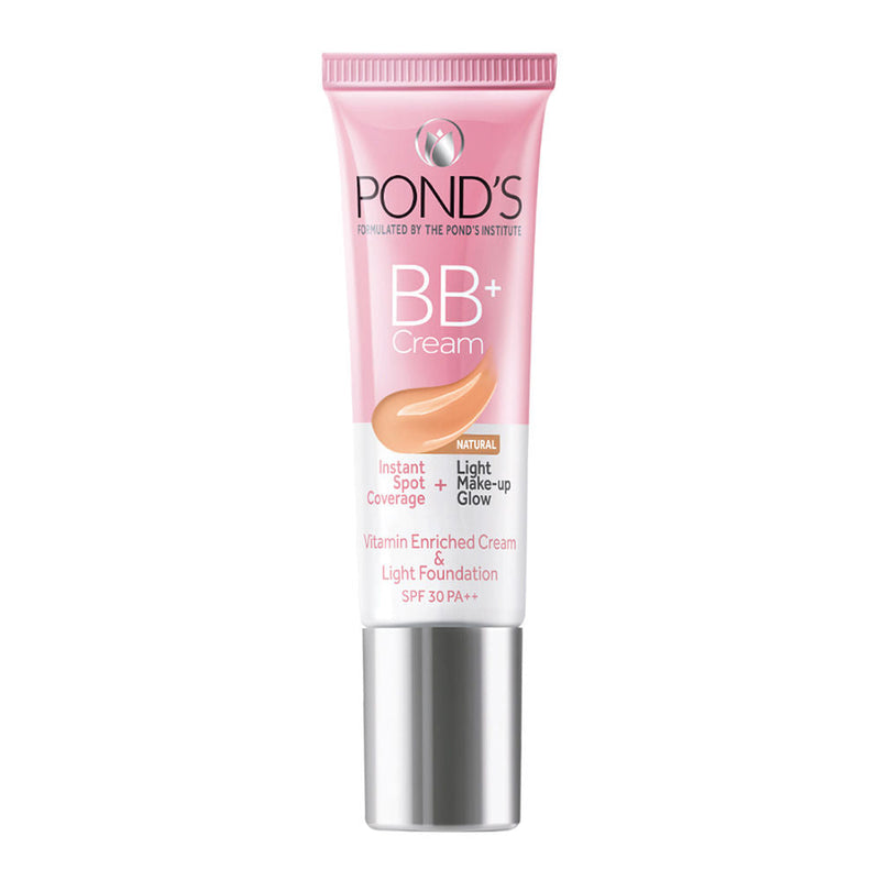 Pond’s Bb+ Cream Instant Spot Coverage + Light Make-up Glow Natural SPF 30 PA++ Natural, 9g Buy at Indicrest