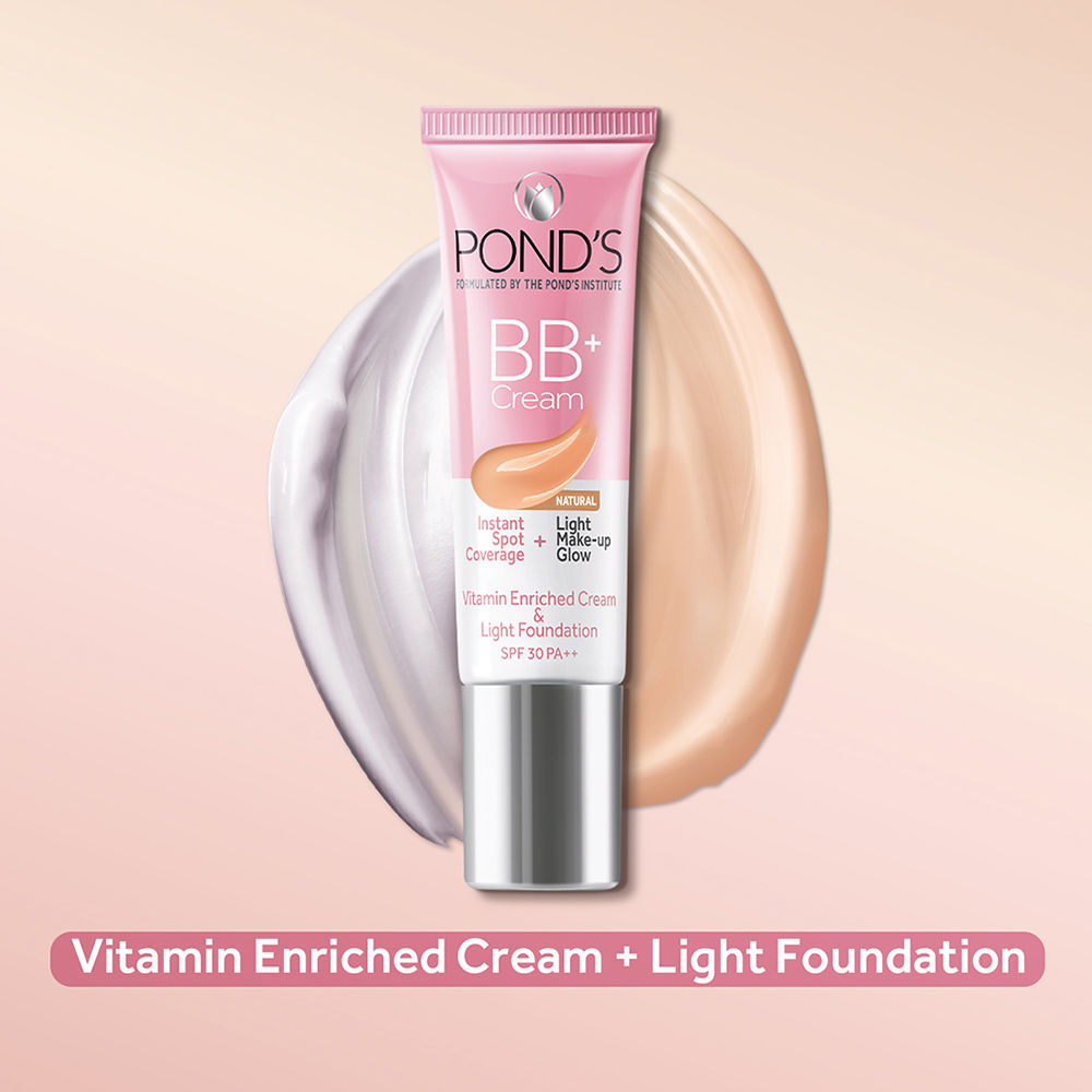 Pond’s Bb+ Cream Instant Spot Coverage + Light Make-up Glow Natural SPF 30 PA++ Natural, 9g Buy at Indicrest Image 5