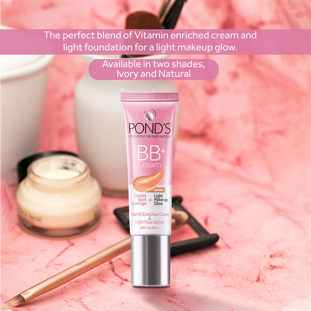 Pond’s Bb+ Cream Instant Spot Coverage + Light Make-up Glow Natural SPF 30 PA++ Natural, 9g Buy at Indicrest Image 6