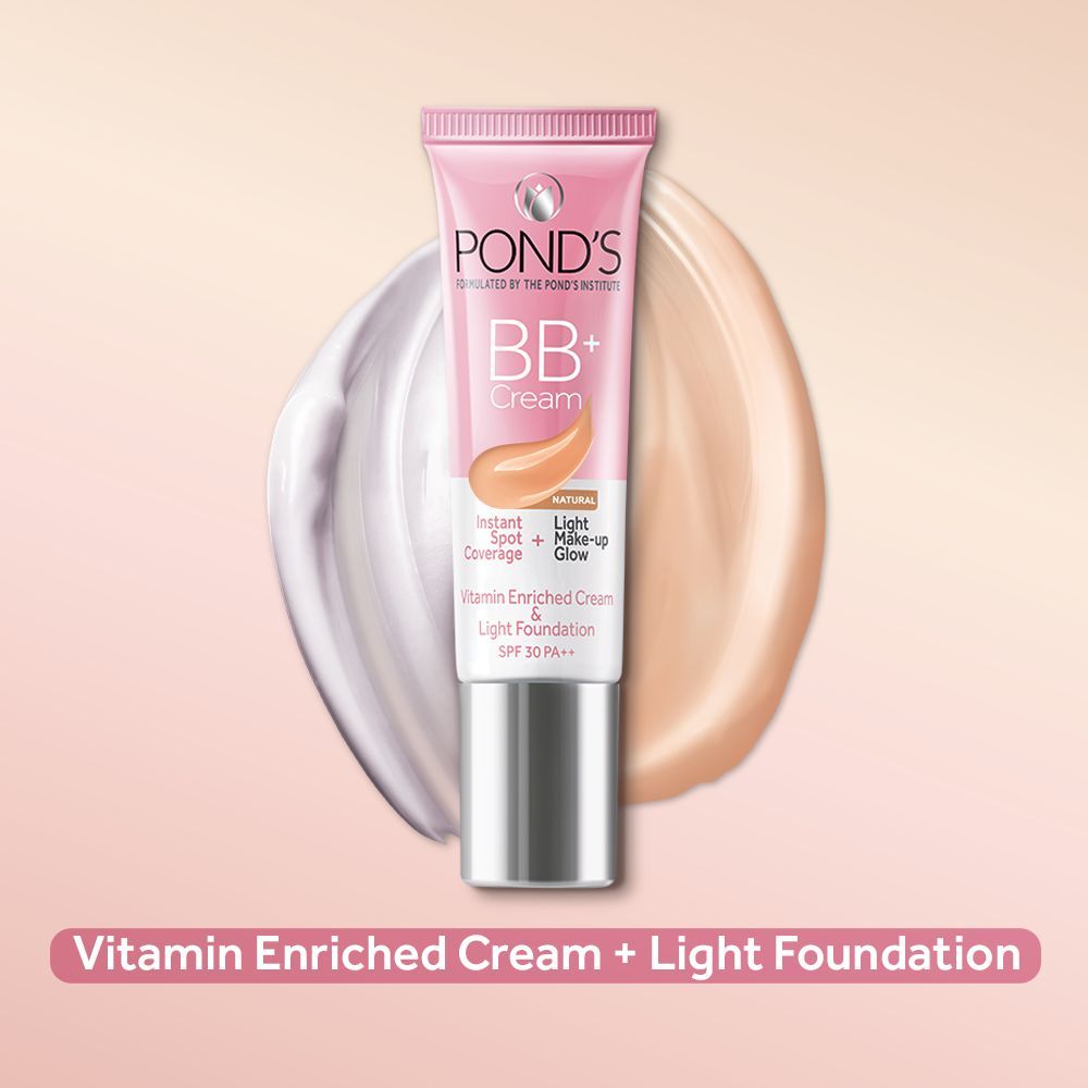Pond’s Bb+ Cream Instant Spot Coverage + Light Make-up Glow Natural SPF 30 PA++ Natural, 9g Buy at Indicrest Image 11