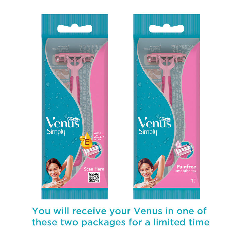 Gillette Venus Simply 3 Blades Razor for Women Buy at Indicrest Image 3