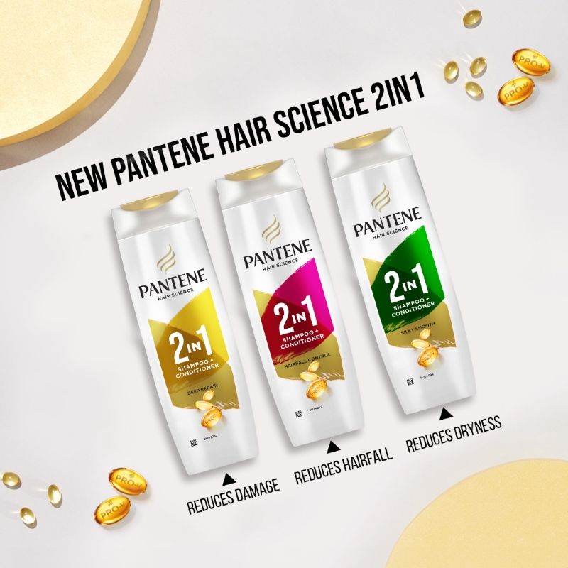 Pantene 2 In 1 Hairfall Control Shampoo + Conditioner, 180ml Buy at Indicrest Image 8