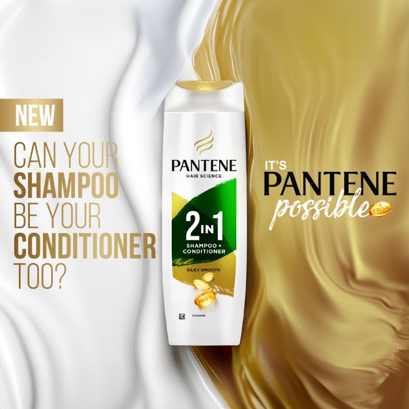 Pantene 2 In 1 Silky Smooth Care Shampoo + Conditioner, 180ml Buy at Indicrest Image 6