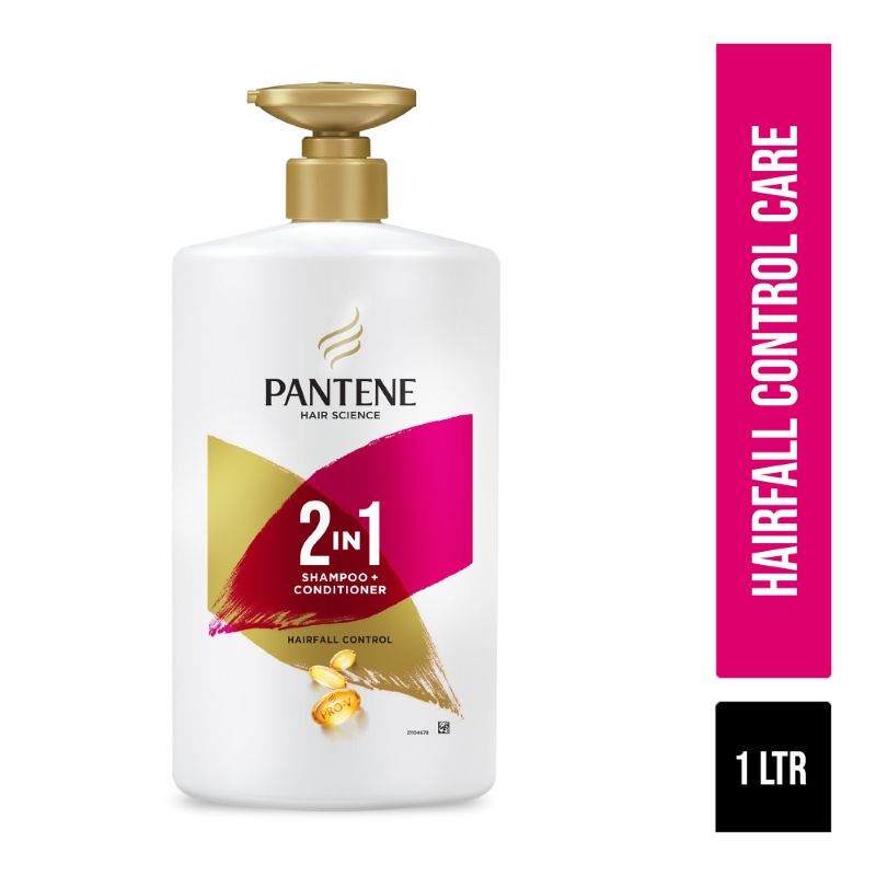 Pantene 2 In 1 Advanced Hairfall Control Shampoo + Conditioner, 1 Litre Buy at Indicrest