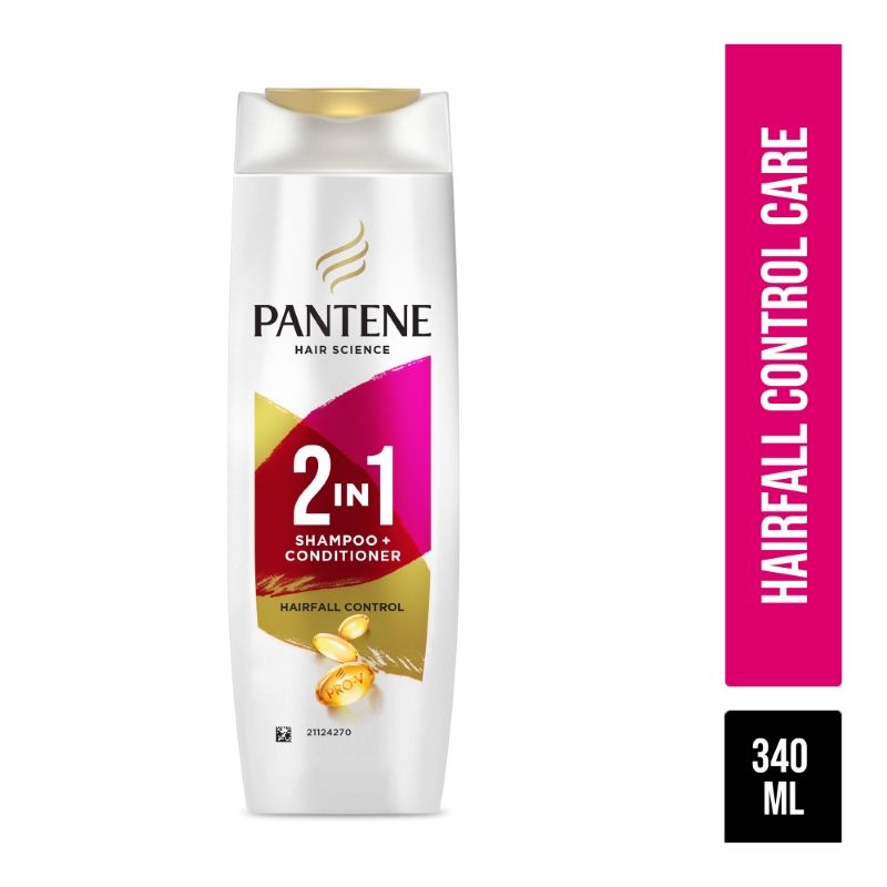 Pantene 2 In 1 Hairfall Control Shampoo + Conditioner, 340ml Buy at Indicrest