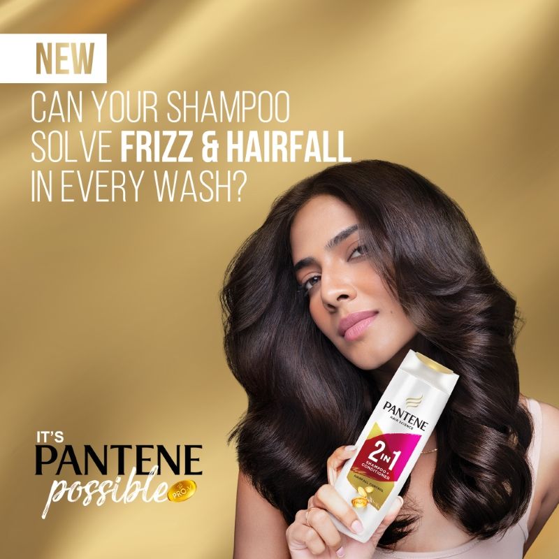 Pantene 2 In 1 Hairfall Control Shampoo + Conditioner, 340ml Buy at Indicrest Image 5