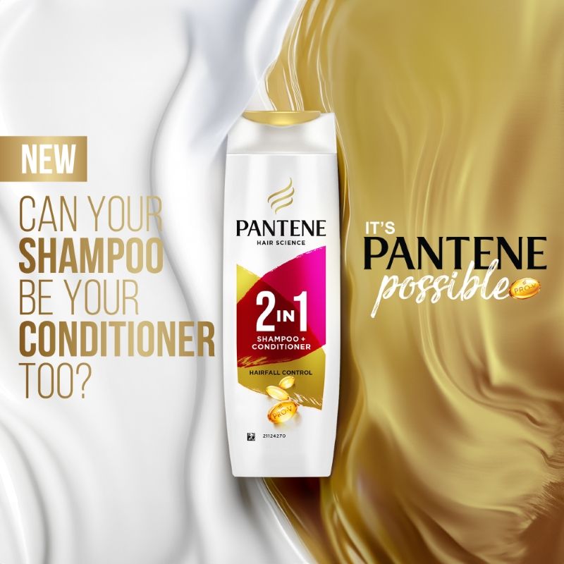 Pantene 2 In 1 Hairfall Control Shampoo + Conditioner, 340ml Buy at Indicrest Image 6
