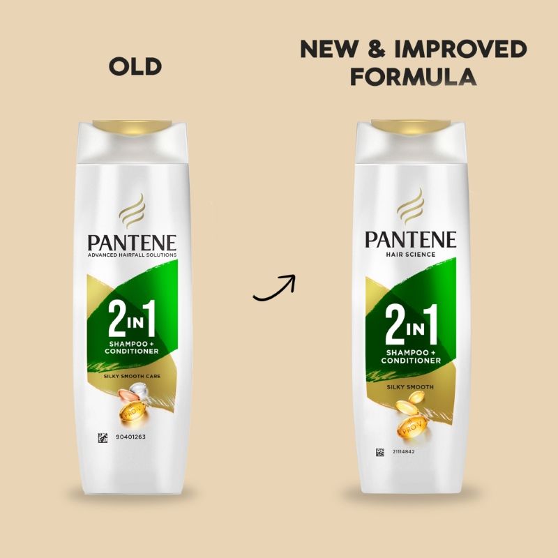 Pantene 2 In 1 Silky Smooth Care Shampoo + Conditioner, 340ml Buy at Indicrest Image 3