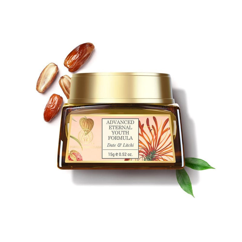 Forest Essentials Night Cream Eternal Youth Date & Litchi Anti Ageing Moisturiser, 15g, Buy from Indicrest