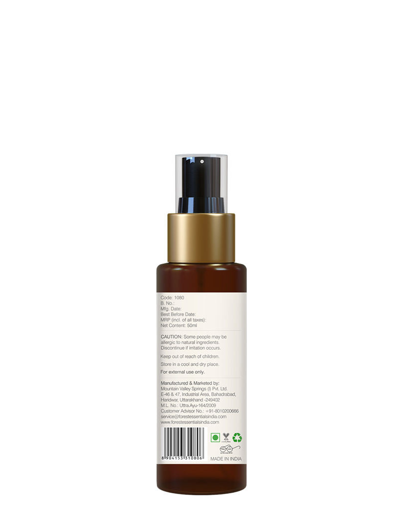 Forest Essentials Hair Thickening Spray Bhringraj & Shikakai - Promotes Regrowth, Controls Hair Fall, 50ml