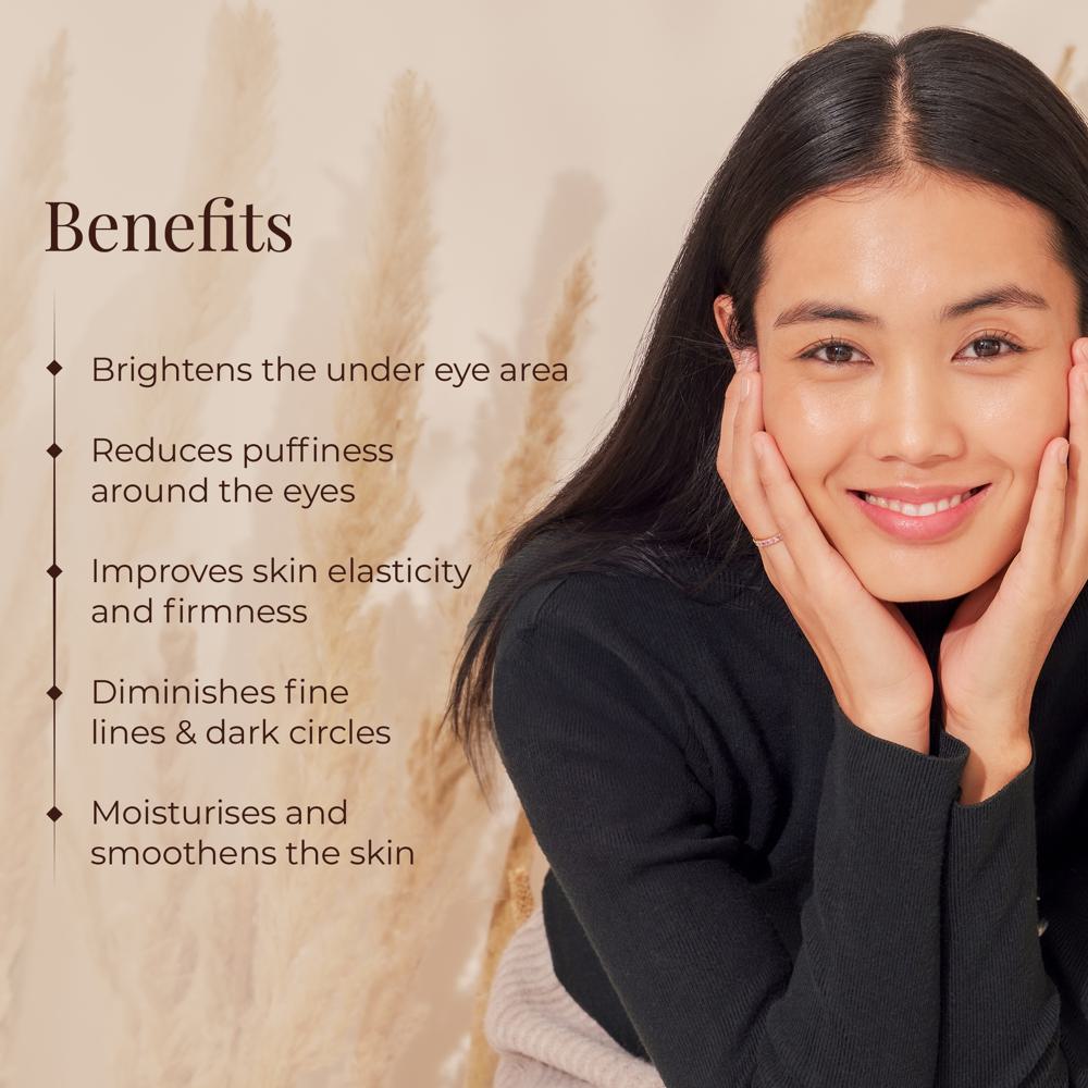 Forest Essentials Concentrate Bakuchiol, Caffeine & Hyaluronic Acid Under Eye Serum, 20ml