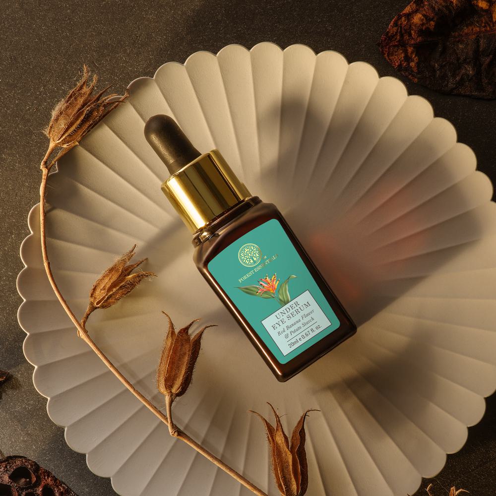 Forest Essentials Concentrate Bakuchiol, Caffeine & Hyaluronic Acid Under Eye Serum, 20ml
