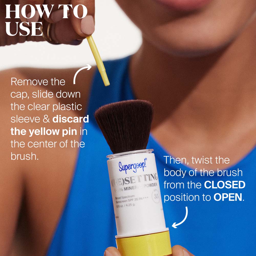 Supergoop, Resetting 100% Mineral Powder SPF 35 - Translucent, 4.25g