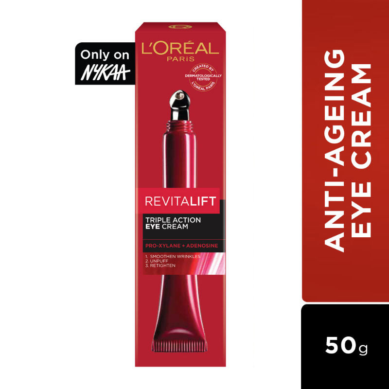 L'Oreal Paris Revitalift Triple Action Anti-Aging Eye Cream, 15ml Buy at Indicrest