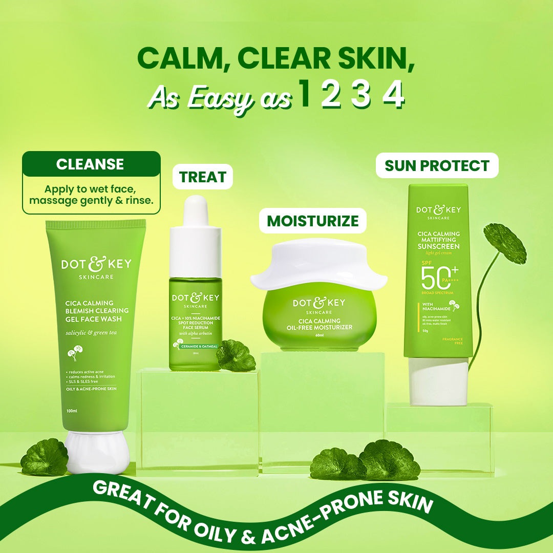 Dot & Key Cica + Salicylic Acid Face Wash for Oily Skin, 175ml