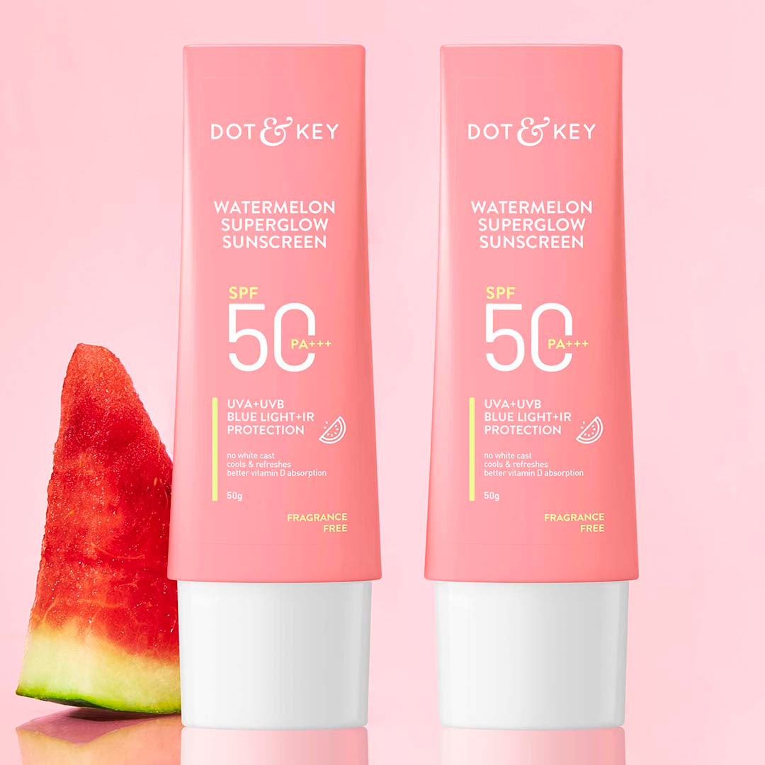 Dot & Key SPF 50+ Watermelon Sunscreen 50g-Pack of 2, 100g