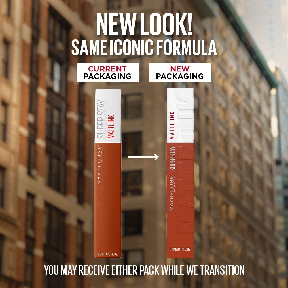 Maybelline New York Super Stay Matte Ink Liquid Lipstick, Lasts Up to 16 Hours - 135 Globe Trotter, 5ml Buy at Indicrest Image 2