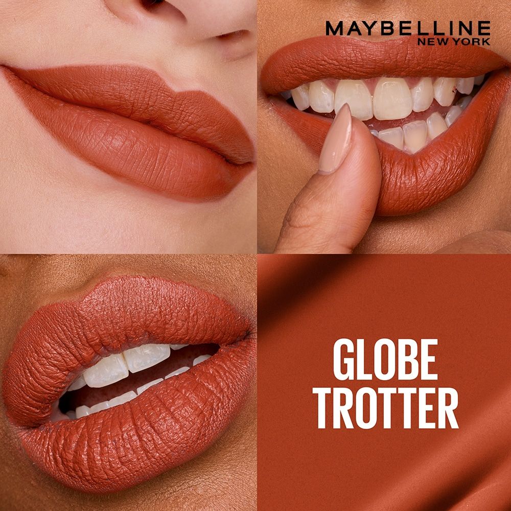 Maybelline New York Super Stay Matte Ink Liquid Lipstick, Lasts Up to 16 Hours - 135 Globe Trotter, 5ml Buy at Indicrest Image 5
