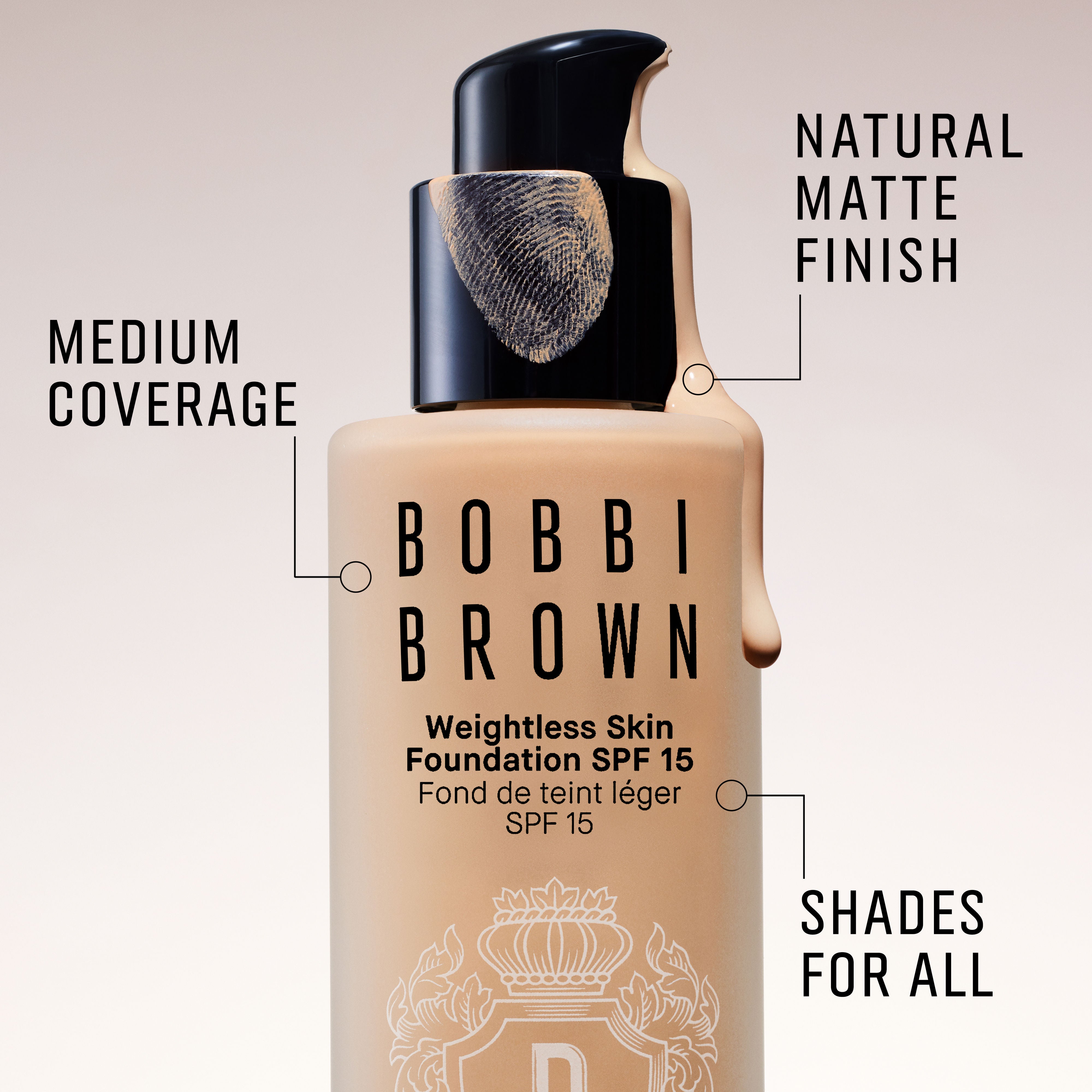 Bobbi Brown Weightless Skin Natural Matte Finish Foundation SPF 15 - Natural, 30ml