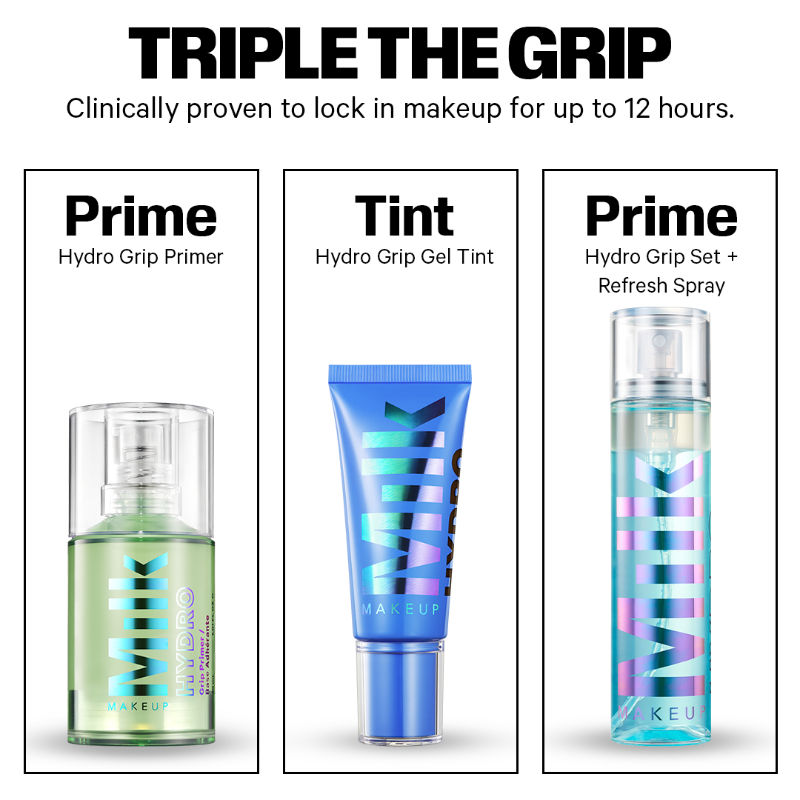 MILK MAKEUP Hydro Grip Set + Refresh Spray Travel Size, 50ml