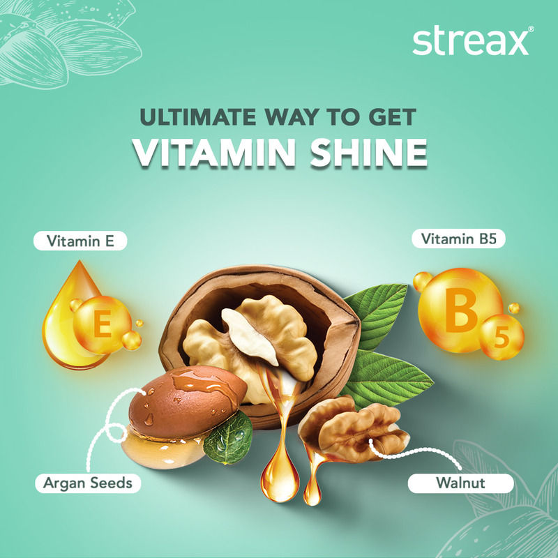 Streax Cream Hair Colour With 100% Grey Coverage & No Ammonia - 5.4 Walnut Brown, 35g+25ml Buy at Indicrest Image 4