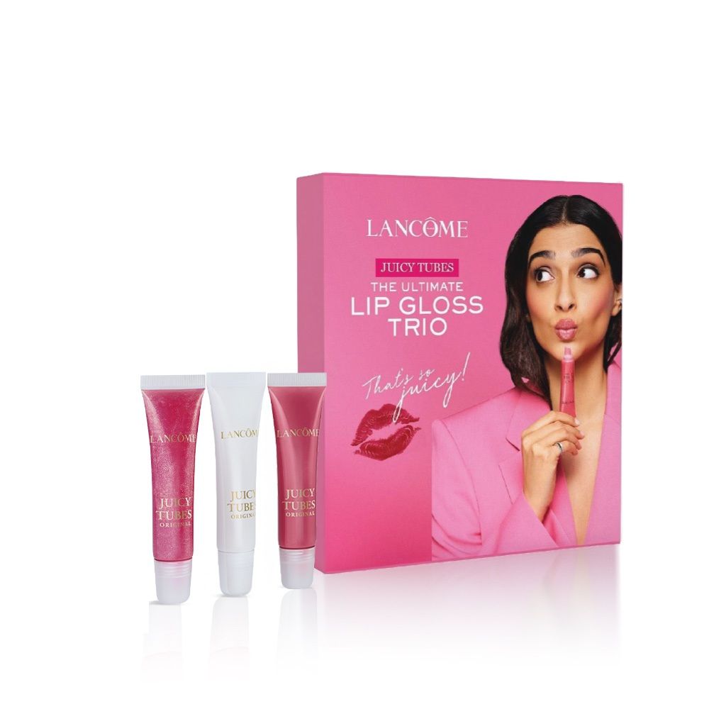 Lancome Limited Edition Juicy Tubes Trio Kit, Best Selling High Shine Lip Gloss, 15ml