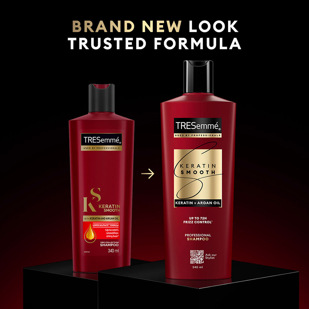 TRESemme Keratin Smooth With Argan Oil Shampoo, 580ml Buy at Indicrest Image 3