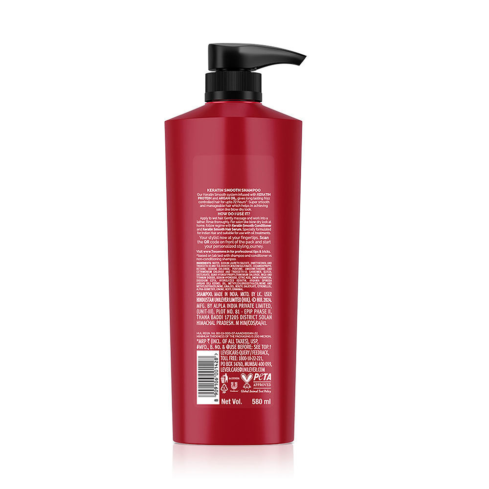 TRESemme Keratin Smooth With Argan Oil Shampoo, 580ml Buy at Indicrest Image 10