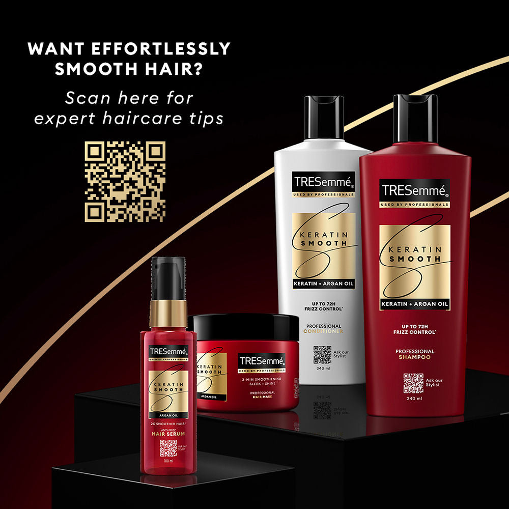 TRESemme Keratin Smooth Shampoo for Straighter Shinier Hair with Argan Oil Nourishes Dry Hair, 340ml Buy at Indicrest Image 9