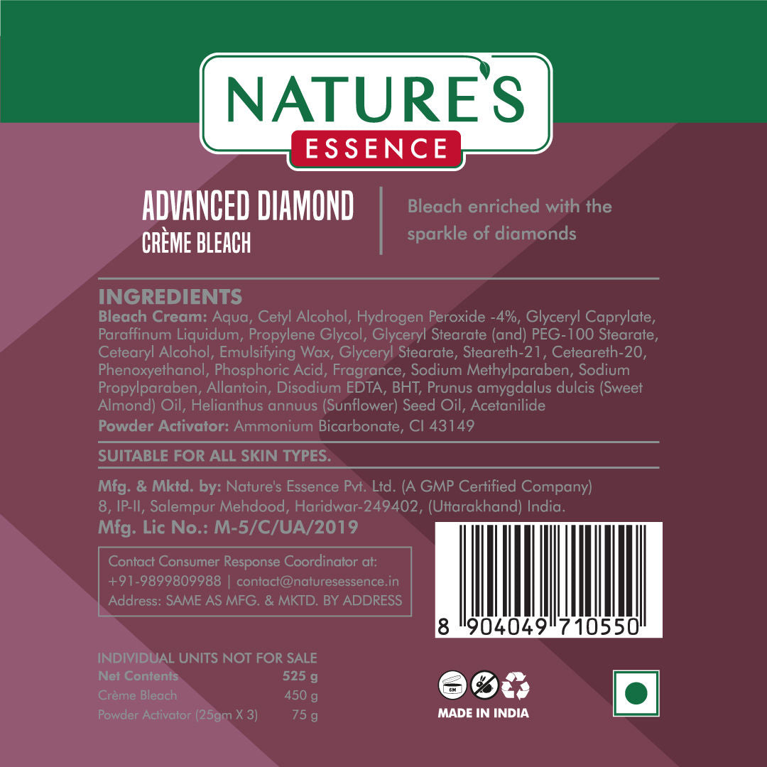 Nature's Essence Advanced Diamond Creme Bleach, 525g Buy at Indicrest Image 7