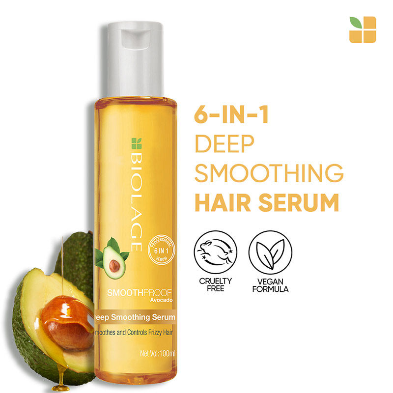 Biolage Smoothproof Professional 6-in-1 Deep Smoothening Hair Serum for Dry and Frizzy Hair, 100ml Buy at Indicrest