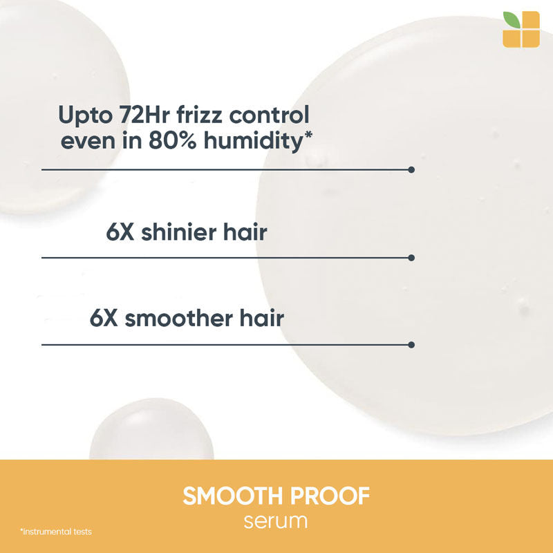 Biolage Smoothproof Professional 6-in-1 Deep Smoothening Hair Serum for Dry and Frizzy Hair, 100ml Buy at Indicrest Image 5